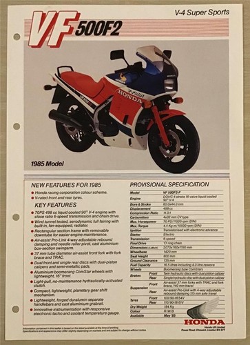 Honda vf500f2 super sports - honda,