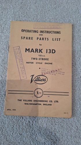 Villiers mark 13d 122cc - 13d,