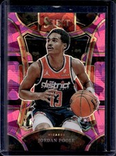 2023-24 Select Jordan Poole Pink Cracked Ice Prizms Mezzanine #34/99 Wizards