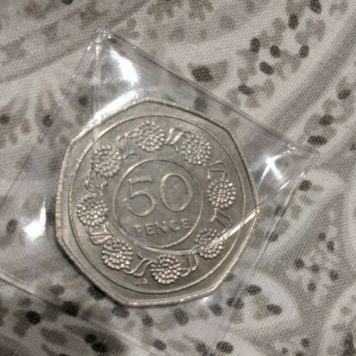 Gibraltar 50p 1988 - , 'tufts'