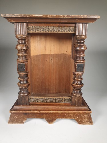 Vintage wooden mantel - vintage,