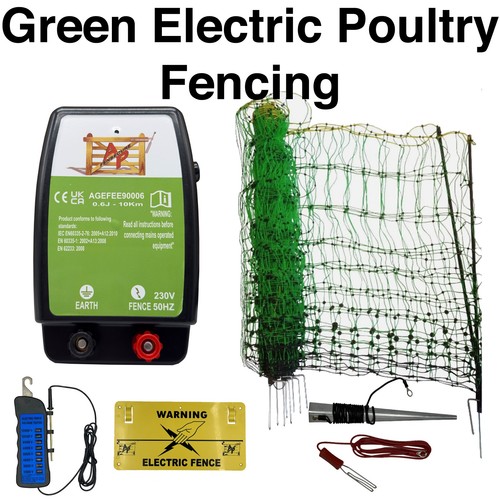 Green electric poultry - electric, fencing