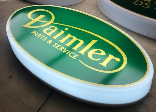 Daimler illuminated wall sign - wall,