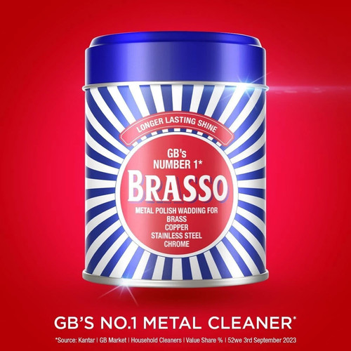 Brasso metal polish wadding - metal,