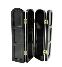 Dolls House Black 4 Fold Panel