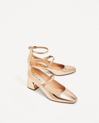Zara women rose gold strappy - rose,