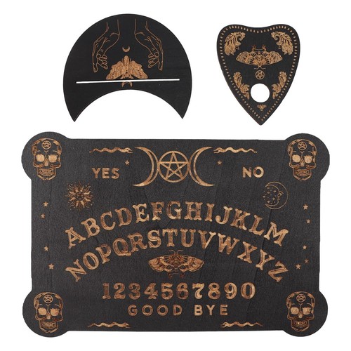 Wooden black ouija - wooden,