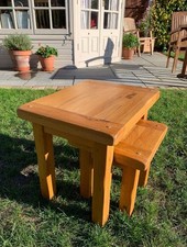 Laura Ashley Oak Nest of 2 Tables (Milton?)