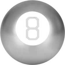 Magic Mystic 8 Ball Silver Decision Making Fortune Telling Fun Toy Game For All