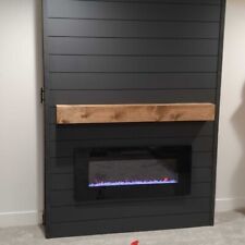 Floating Fireplace Mantle 48" - 96" - 7.5" x 7.5" American Made Hardwood Mantles