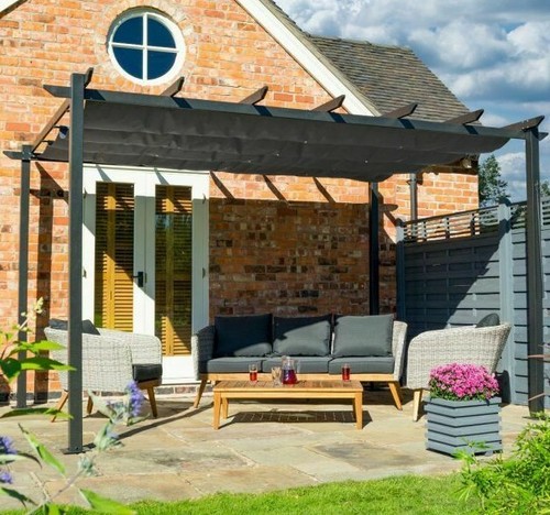 Retractable pergola gazebo - retractable,