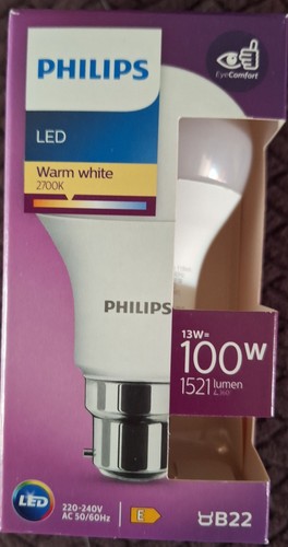 Phillips led bulb - phillips, 13w=100w