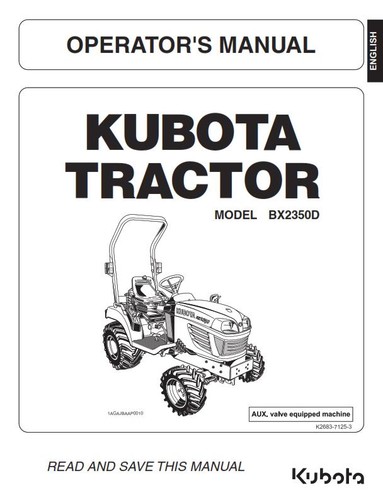 Kubota tractor bx2350d - kubota,