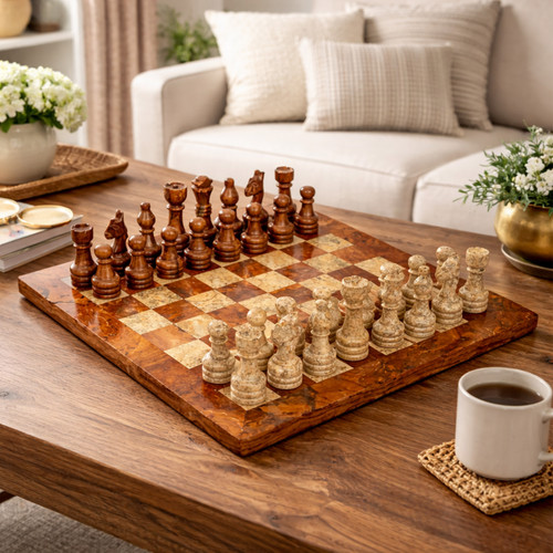 Luxury marble chess set - marble, –