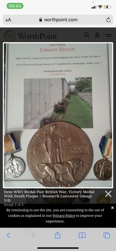 Looking for ww1 medal - looking, *ww1