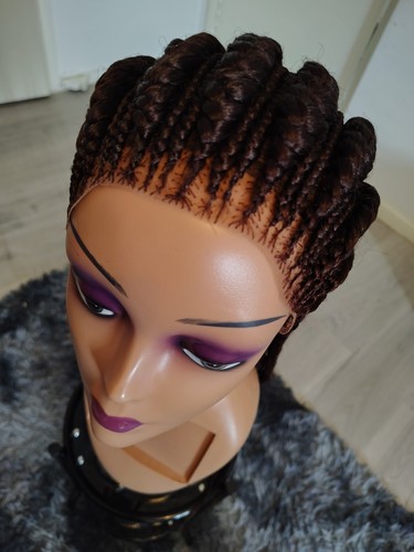 Cornrow braided wig box - cornrow, wig,