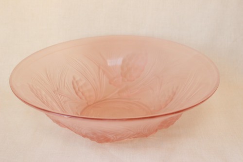 Art deco large frosted pink - frosted,
