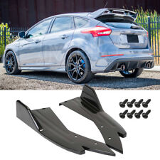 For Ford Focus RS ST MK3 MK4 Gloss Rear Bumper Diffuser Splitter Lips Side Skirt
