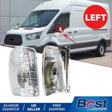 WING MIRROR INDICATOR LENS COVER CLEAR LEFT FOR FORD TRANSIT MK8 BK3113B382AB