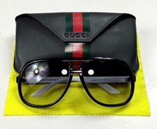 Gucci GG1622/S Black/White Gradient Web Men Aviator Sunglasses