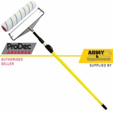ProDec 12" Solvent Resistant Paint Roller + Metal Arm Frame + Extension Pole