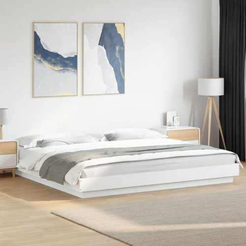 Bed frame white - bed, super