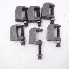 6 Pack Argo 3/8" UL, FM Wide Throat Beam Clamps Model 360 Malleable Iron