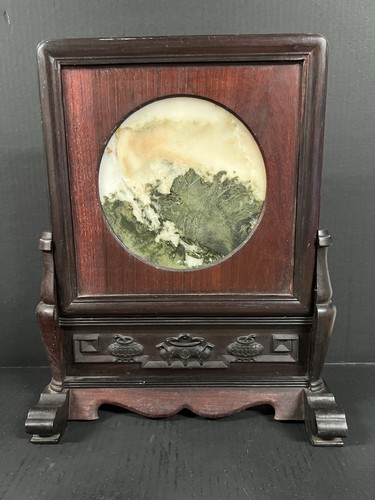 Chinese art carved hardwood - art,