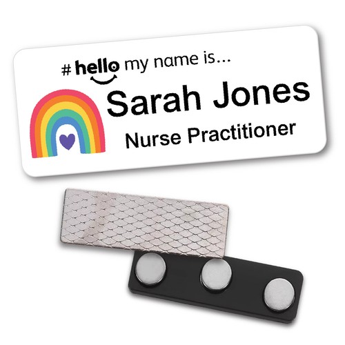 Hello name badge - my,