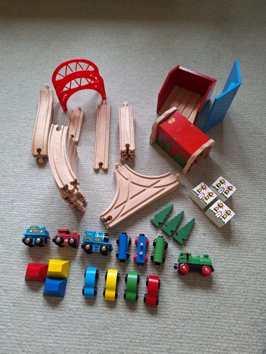 Wooden train set bundle - set,