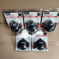 TREND AIR STEALTH P3 FACE MASK HALF MASK Respirator/Dust Mask - MEDIUM/LARGE X 5