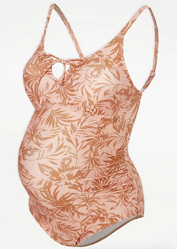 Maternity rust palm leaf - maternity, print