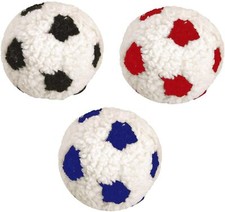 J&S BERBER 23 CM STUFFED PLUSH DOG PUPPY SOFT SQUEAKY FOOTBALL TOY DA228