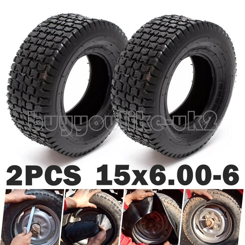 2pcs 15x6 ply turf - 15x6.00-6,