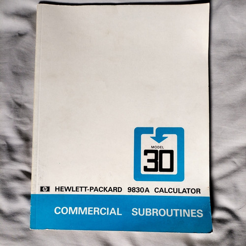 Hewlett packard model 30 - hp,