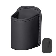 Universal Clip-on PU Leather Cup Holder For Car Doors, Seat Backs Black