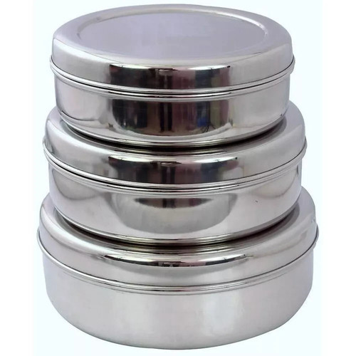 3pc stainless steel puri - 3pc,