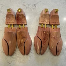 CEDAR SPACE Cedar Shoe Trees for Men Sz 13 - 2 Pairs Wooden Shoe Stretcher Tree