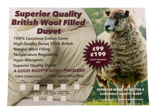 Wool duvet superking size 550 - wool,