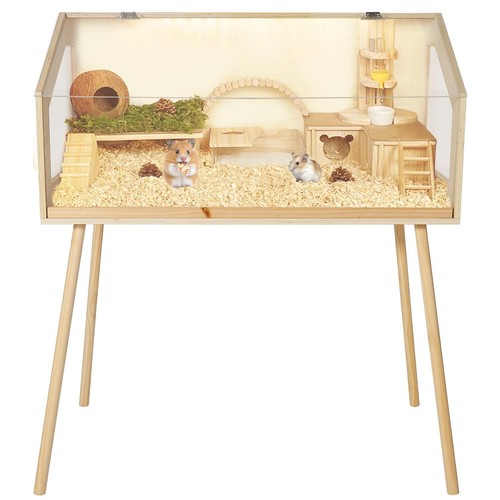 Wooden hamster cage - cage, steel
