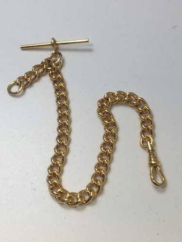 Gold plated albert - gold, pocket