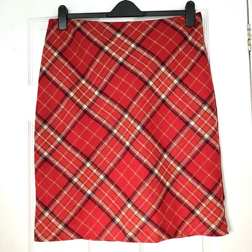 Hobbs skirt red tartan - hobbs,