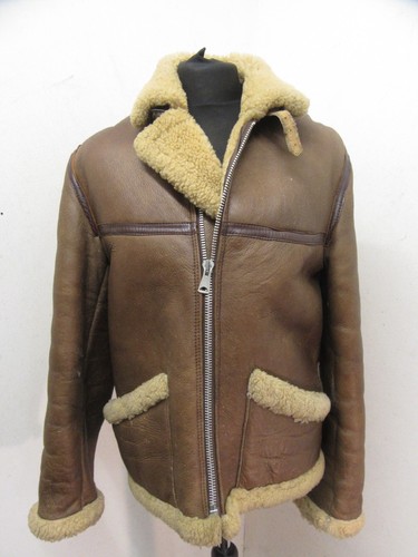 Vintage sheepskin leather - sheepskin,