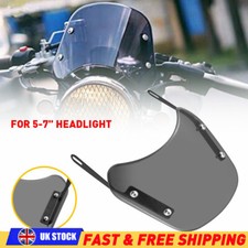Motorcycle Windshield Wind Screen Deflector WindScreen Fits Yamaha Kawasaki UK