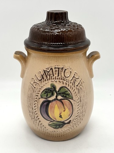 Vintage cream ceramic rumtopf - ceramic,