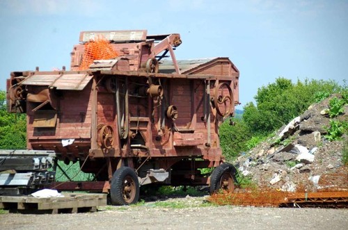 Photo 6x4 old threshing - old,