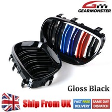M Color Front Sport Wide Kidney Grille Grill For 03-10 BMW E60 E61 M5 5 Series