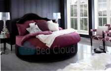 Gothic 5FT Round Bed With Headboard 152cm - New Plush Velvet Fabric