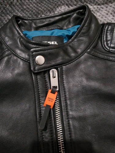 Diesel biker leather jacket - diesel,