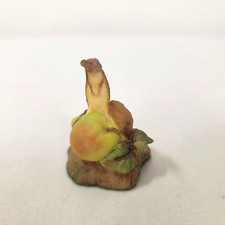 Aynsley MasterCraft Miniature Figurine Mouse Mice Apple Fruit England ~1.75"